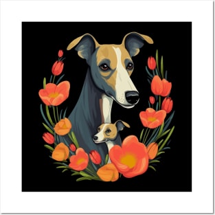 Whippet Mothers Day Posters and Art
